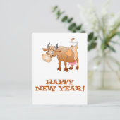 Cartes Pour Fêtes Annuelles Bonne année Vache (Debout devant)