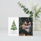 Cartes Pour Fêtes Annuelles Bonne bouchée et réjouissez et enfer avec cette an (Debout devant)