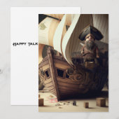 Cartes Pour Fêtes Annuelles Bonne conférence comme une journée de pirates ! Ca (Devant / Derrière)