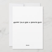 Cartes Pour Fêtes Annuelles Bonne conférence comme une journée de pirates ! Ca (Dos)