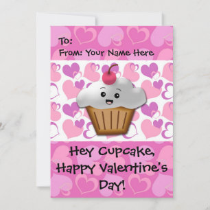 Cartes Pour Fêtes Annuelles Bonne Cupcake Valentine
