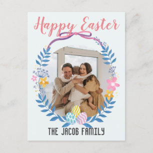 Cartes Pour Fêtes Annuelles Bonne famille de Pâques, famille de lapins de Pâqu