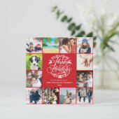 Cartes Pour Fêtes Annuelles Bonne fête de fin d'année - Bilan annuel en collag (Debout devant)