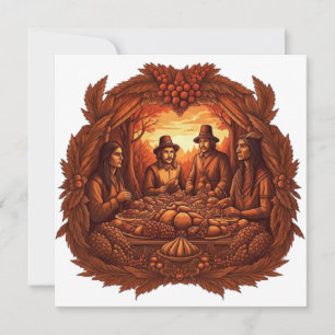 CARTES POUR FÊTES ANNUELLES BONNE FÊTE DE THANKSGIVING