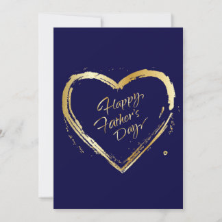 Cartes Pour Fêtes Annuelles Bonne Fête des pères ! Élégante Marine de calligra