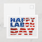 Cartes Pour Fêtes Annuelles Bonne fête du travail (Devant / Derrière)