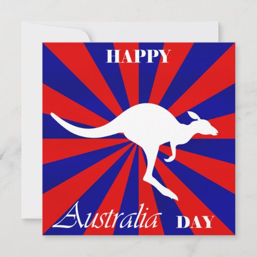 Cartes Pour Fêtes Annuelles Bonne fête nationale australienne (Devant)