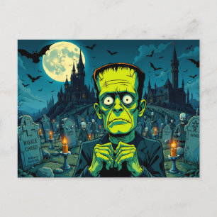Cartes Pour Fêtes Annuelles Bonne Halloween Frankenstein
