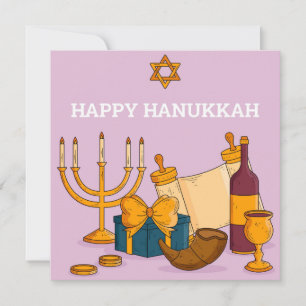 Cartes Pour Fêtes Annuelles Bonne Hanoukka