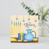 Cartes Pour Fêtes Annuelles Bonne Hanoukka (Debout devant)