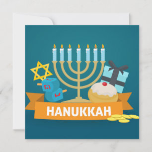 Cartes Pour Fêtes Annuelles Bonne Hanoukka