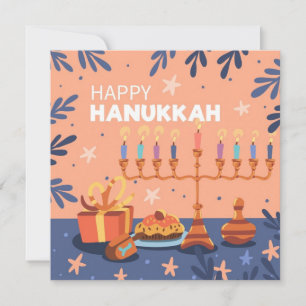 Cartes Pour Fêtes Annuelles Bonne Hanoukka