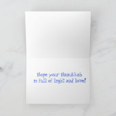 Cartes Pour Fêtes Annuelles Bonne Hanoukka (Intérieur)