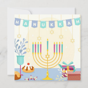 Cartes Pour Fêtes Annuelles Bonne Hanoukka