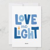 Cartes Pour Fêtes Annuelles Bonne Hanoukka (Dos)