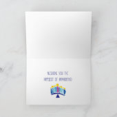 Cartes Pour Fêtes Annuelles Bonne Hanoukka (Intérieur)