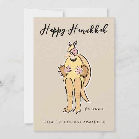 Cartes Pour Fêtes Annuelles Bonne Hanoukka de l'Armadillo de vacances (Devant)