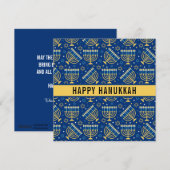 Cartes Pour Fêtes Annuelles Bonne Hanoukka Star de David Cute tendance (Devant / Derrière)