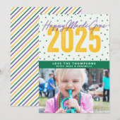 Cartes Pour Fêtes Annuelles Bonne Mardi Gras 2025 (Devant / Derrière)