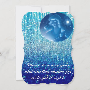 Cartes Pour Fêtes Annuelles bonne nouvelle année avec bénédiction d'angle