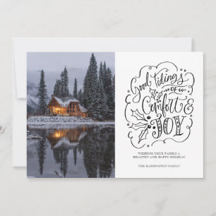 Cartes Pour Fêtes Annuelles Bonne Nouvelle De Confort Et De Joie