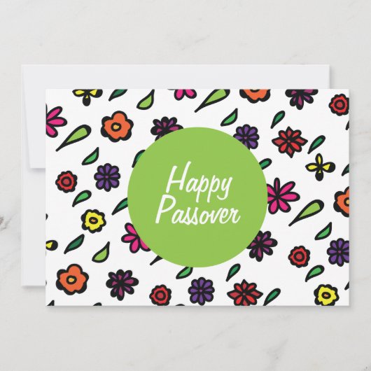 Cartes Pour Fêtes Annuelles Bonne Pâque, Pâque Florale (Devant)