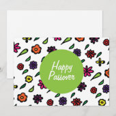 Cartes Pour Fêtes Annuelles Bonne Pâque, Pâque Florale (Devant / Derrière)