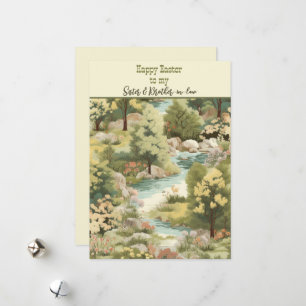 Cartes Pour Fêtes Annuelles Bonne Pâques à Soeur et beau-frère