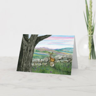 Cartes Pour Fêtes Annuelles Bonne Pâques de l'autre côté du Miles Rabbit Bihrl