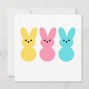 Cartes Pour Fêtes Annuelles Bonne Pâques - Pépish Bunnies Card
