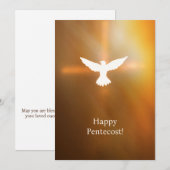 Cartes Pour Fêtes Annuelles Bonne Pentecôte (Devant / Derrière)
