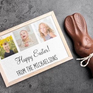 Cartes Pour Fêtes Annuelles Bonne photo de la famille de Pâques