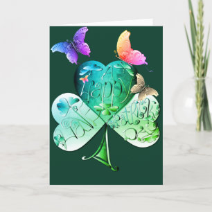 Cartes Pour Fêtes Annuelles "Bonne Saint Patrick" Shamrock