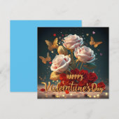 Cartes Pour Fêtes Annuelles Bonne Saint-Valentin (Devant / Derrière)