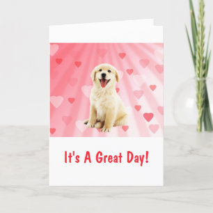 Cartes Pour Fêtes Annuelles Bonne Saint Valentin aux chiots