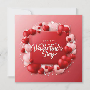 Cartes Pour Fêtes Annuelles Bonne Saint Valentin Coeur rouge