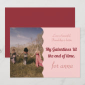 Cartes Pour Fêtes Annuelles Bonne Saint-Valentin de Galentine (Devant / Derrière)