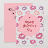 Cartes Pour Fêtes Annuelles Bonne Saint-Valentin de Galentine (Devant / Derrière)