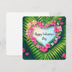 Cartes Pour Fêtes Annuelles Bonne Saint Valentin Hawaiian Lei Heart