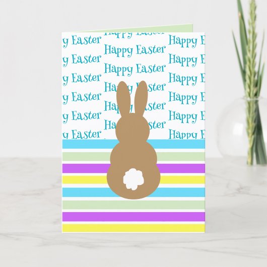 Cartes Pour Fêtes Annuelles Bonne Silhouette Bunny de Pâques