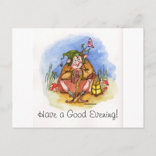 Cartes Pour Fêtes Annuelles Bonne soirée ! (Devant)