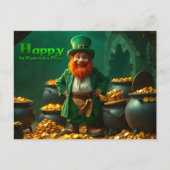 Cartes Pour Fêtes Annuelles Bonne St Patrick's Day Leprechaun HPostC01 (Devant)