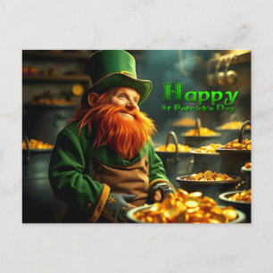 Cartes Pour Fêtes Annuelles Bonne St Patrick's Day Leprechaun HPostC05