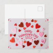 Cartes Pour Fêtes Annuelles Bonne Valentine (Devant / Derrière)