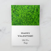 Cartes Pour Fêtes Annuelles Bonne Valentine Shamrock irlandais Clovers Typogra (Intérieur)