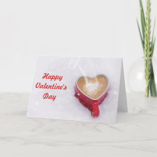 Cartes Pour Fêtes Annuelles Bonne Valentines Day Heart Mug Card