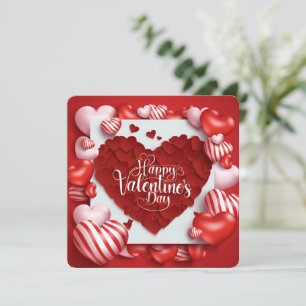Cartes Pour Fêtes Annuelles Bonne Valentines Day Holiday Card