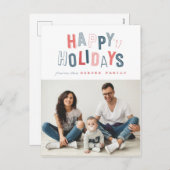 CARTES POUR FÊTES ANNUELLES BONNES FÊTES (Devant / Derrière)