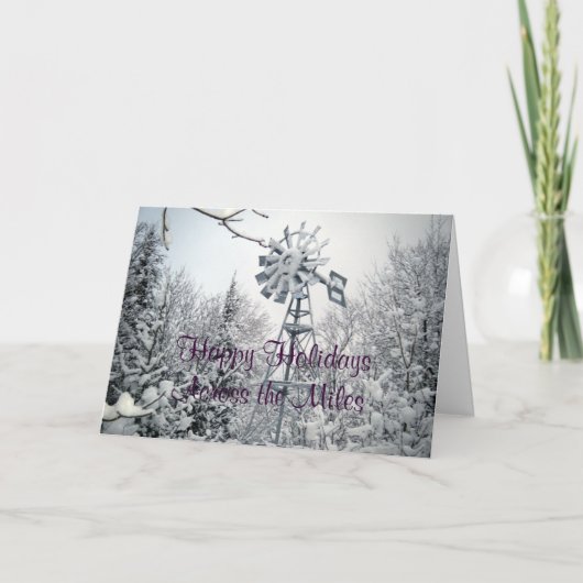 Cartes Pour Fêtes Annuelles Bonnes fêtes à travers les milles (Devant)