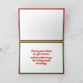 Cartes Pour Fêtes Annuelles Bonnes Fêtes avec Pine Cones (pour les entreprises (Intérieur)